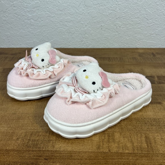 Sanrio HELLO KITTY Shoes - Sanrio HELLO KITTY Women's Plush Slippers Size 40-41